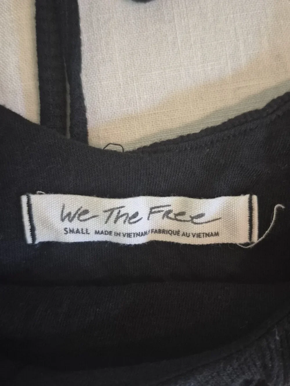 Free People‎ Bondi Thermal Crop Top Waffle Knit Back Tie Bubble Hem Minimalist